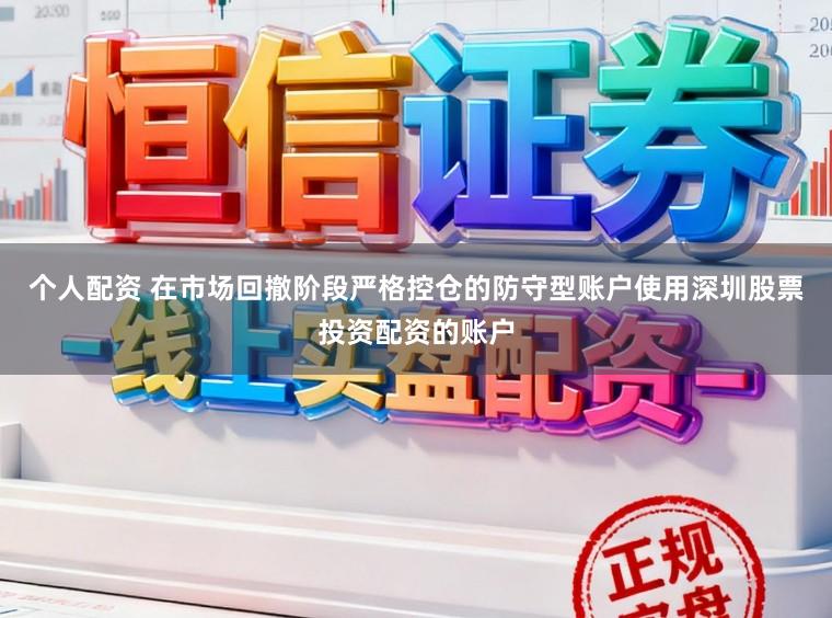 个人配资 在市场回撤阶段严格控仓的防守型账户使用深圳股票投资配资的账户