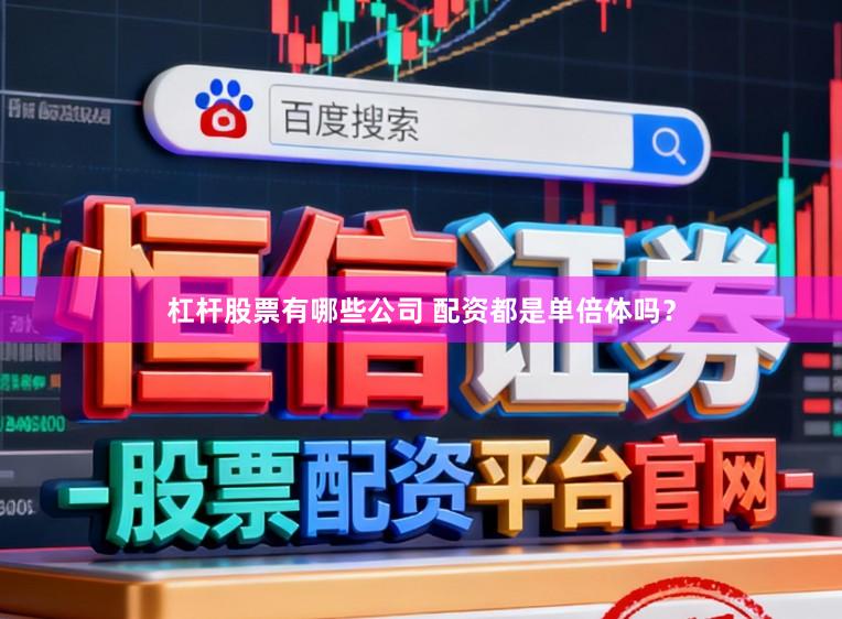 杠杆股票有哪些公司 配资都是单倍体吗？